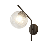 Modern Globe Glass Wall Light Dimmable for Bedroom