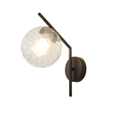 Modern Globe Glass Wall Light Dimmable for Bedroom