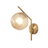 Modern Globe Glass Wall Light Dimmable for Bedroom