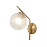Modern Globe Glass Wall Light Dimmable for Bedroom