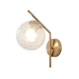 Modern Globe Glass Wall Light Dimmable for Bedroom