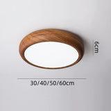 Circular Eye-Caring Lights for Wooden Bedroom Ceilings