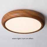 Circular Eye-Caring Lights for Wooden Bedroom Ceilings