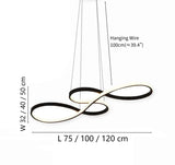 Metal Statement Pendant Light Dimmable Modern for Dining Room