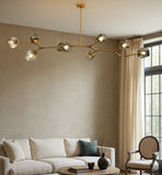 Mid Century Branching Bubble Chandelier Glass for Living Room, Arm Adjustable