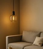 Glass Bottle Pendant Light Dimmable Modern Design for Dining Room