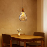 Vintage Handblown Glass Pendant Light Dimmable for Dining Rooms