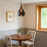 Artisan Glass Pendant Light Vintage Anti Glare for Dining Room