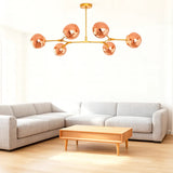 Modern Lava Chandelier Metal for Living Room, Height Adjustable