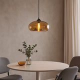Retro Colorful Glass Pendant Light LED Dimmable for Dining Rooms