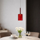 Modern Colourful Glass Pendant Light Dimmable for Dining Rooms