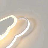 Close-up of the acrylic diffuser on a cloud ceiling light
