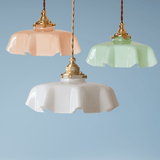 Vintage Brass Glass Pendant Lighting Fixtures