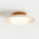 Cream Wooden Ceiling Light for Bedroom