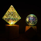 3D Fireworks Modern Crystal Table Lamp