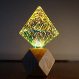 3D Fireworks Modern Crystal Table Lamp