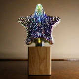 3D Fireworks Modern Crystal Table Lamp