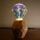 3D Fireworks Modern Crystal Table Lamp