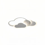 White cloud-shaped ceiling light with the light switched off