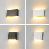 Outdoor Flat Wall Light Waterproof for Exterior Wall, Modern Metal Design