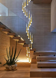 Nordic Rectangular Staircase Chandelier for Hallway