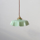Vintage Brass Glass Pendant Lighting Fixtures