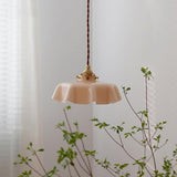 Vintage Brass Glass Pendant Lighting Fixtures