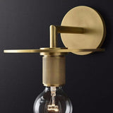 Contemporary Gold Iron Wall Light