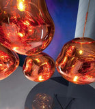 Modern Acrylic Lava Pendant Light Over Dining Table