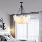 Nordic Chain Glass Orb Chandeliers for Living Room