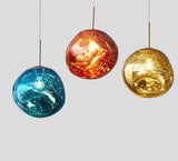 Modern Acrylic Lava Pendant Light Over Dining Table