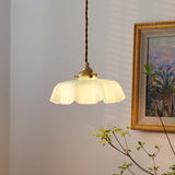 Vintage Brass Glass Pendant Lighting Fixtures