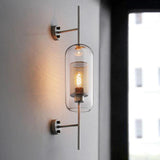 Modern Glass LED Wall Light Dimmable for Bedside