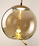 Post Modern Jute Rope Multi Light Glass Pendant