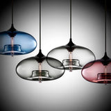 Creative Colourful Round Glass Pendant Light UK