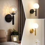 Minimalist Glass Orb Wall Light LED