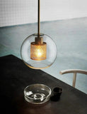 Industrial Glass Light Pendants with Round Spheres