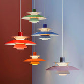 Modern Single Pendant Light with Macaron Disc-shaped