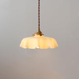 Vintage Brass Glass Pendant Lighting Fixtures