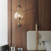Modern Glass LED Wall Light Dimmable for Bedside