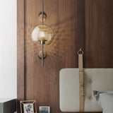 Modern Glass LED Wall Light Dimmable for Bedside