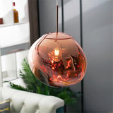 Modern Acrylic Lava Pendant Light Over Dining Table