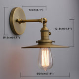 Antique Brass Gold Wall Lights for Bar