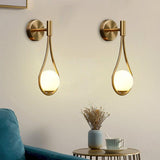 Nordic Luxury Gold Iron Rotatable Wall Light for Bedroom