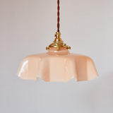 Vintage Brass Glass Pendant Lighting Fixtures