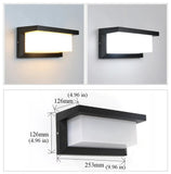 Outdoor Cube Wall Light Waterproof Black for Exterior Walls