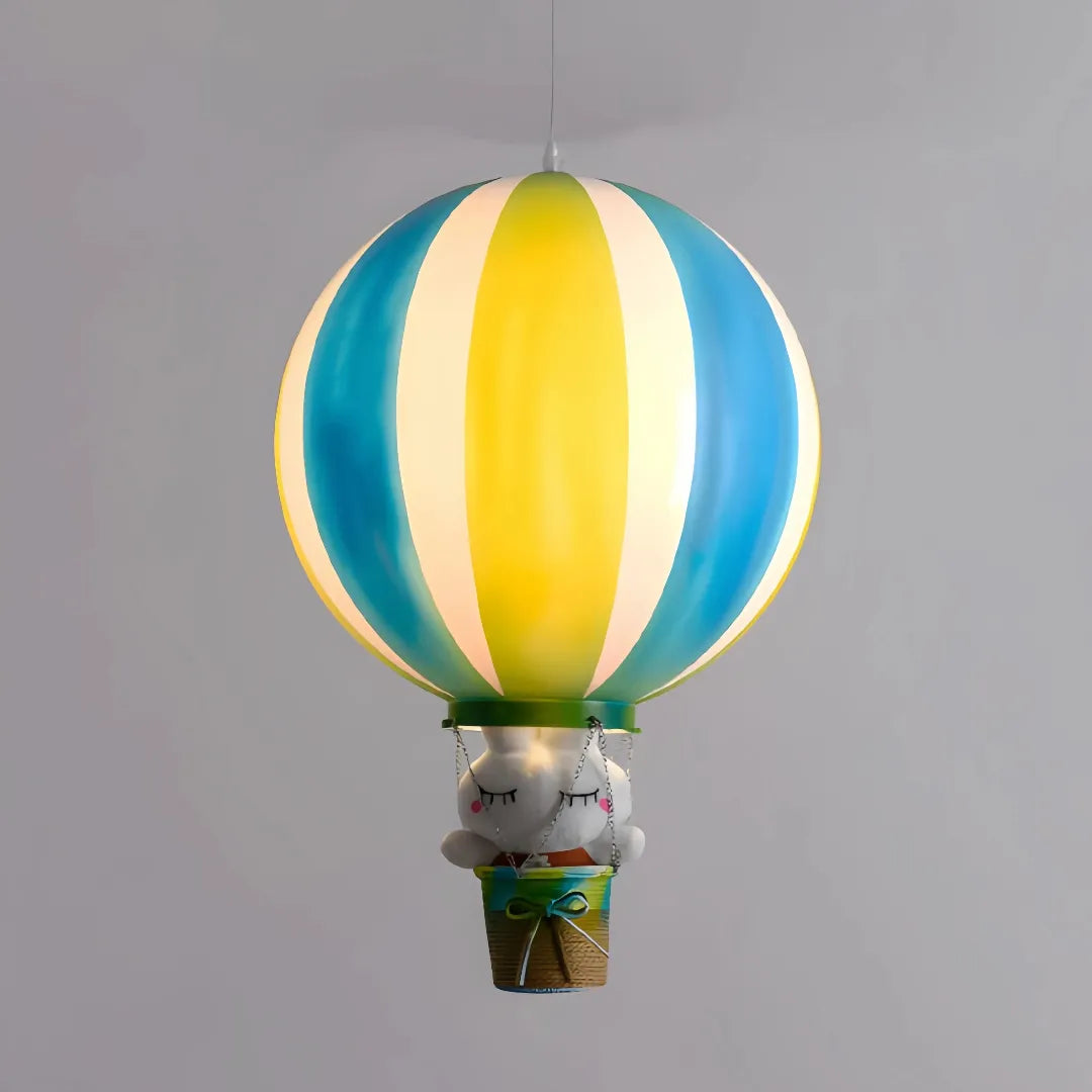 Hot air balloon pendant light design options for kids' rooms