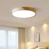 Nordic Pastel Wood LED Light Fixture for Ceiling