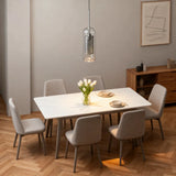 Modern Clear Glass Pendant Light Brass Dimmable for Dining Room