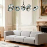 Bubble Branching Chandelier Mid Century Style Adjustable Glass for Living Room